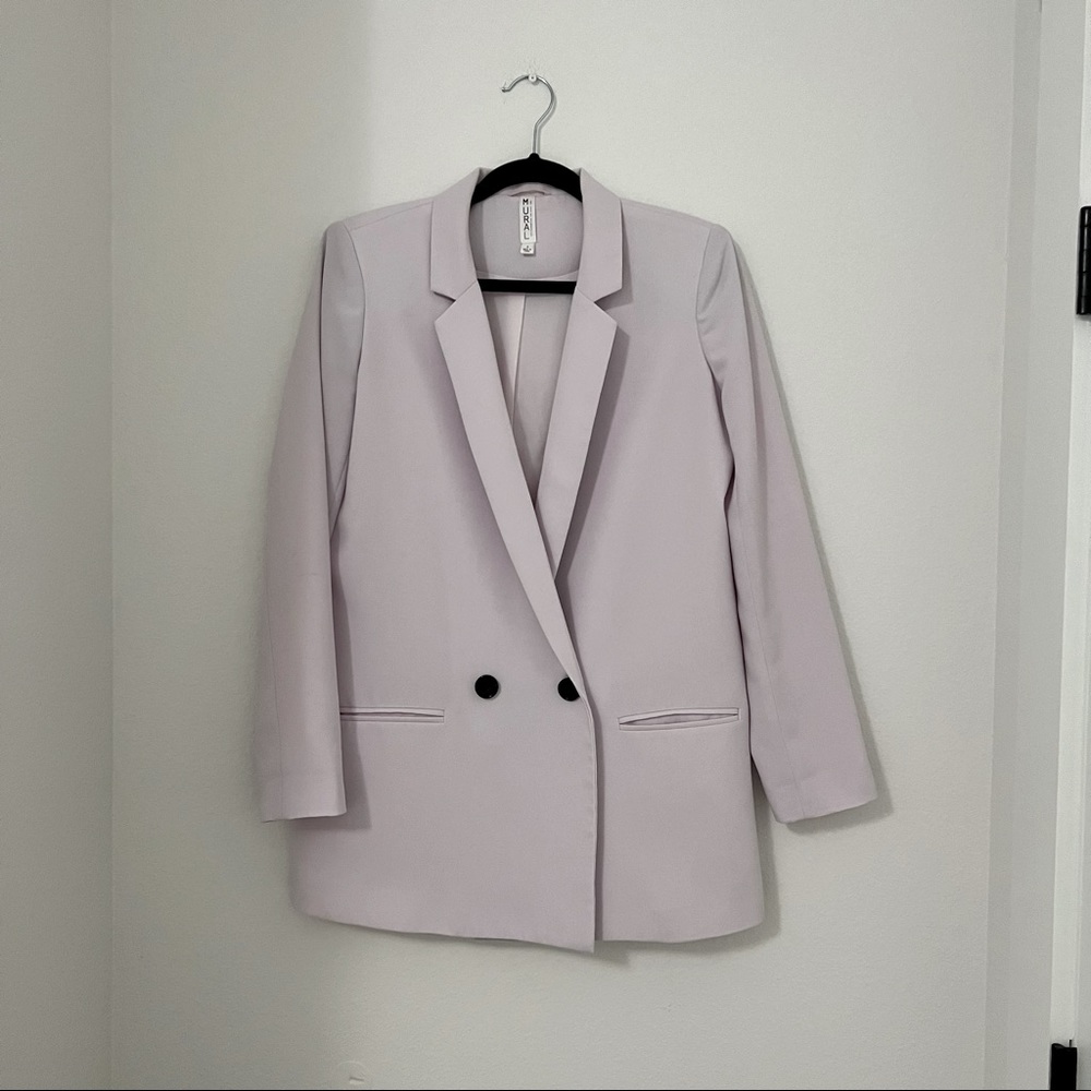 MURAL: Oversized Lavender Blazer
